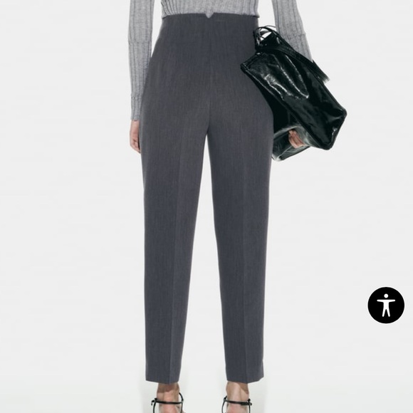 Zara Pants With High Waist | High Waisted Trousers - Picture 4 of 10